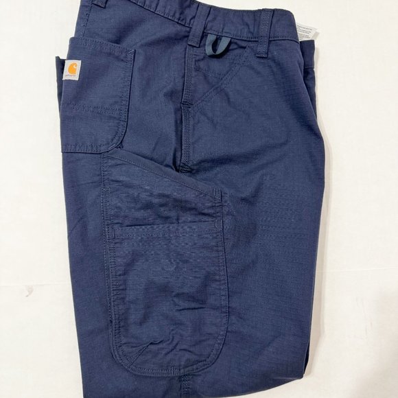 Carhartt NWOT Sz 16W Short Navy Women Rugged Flex Canvas Work Pants - Picture 7 of 16
